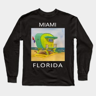 Miami Florida - Welshdesigns Long Sleeve T-Shirt